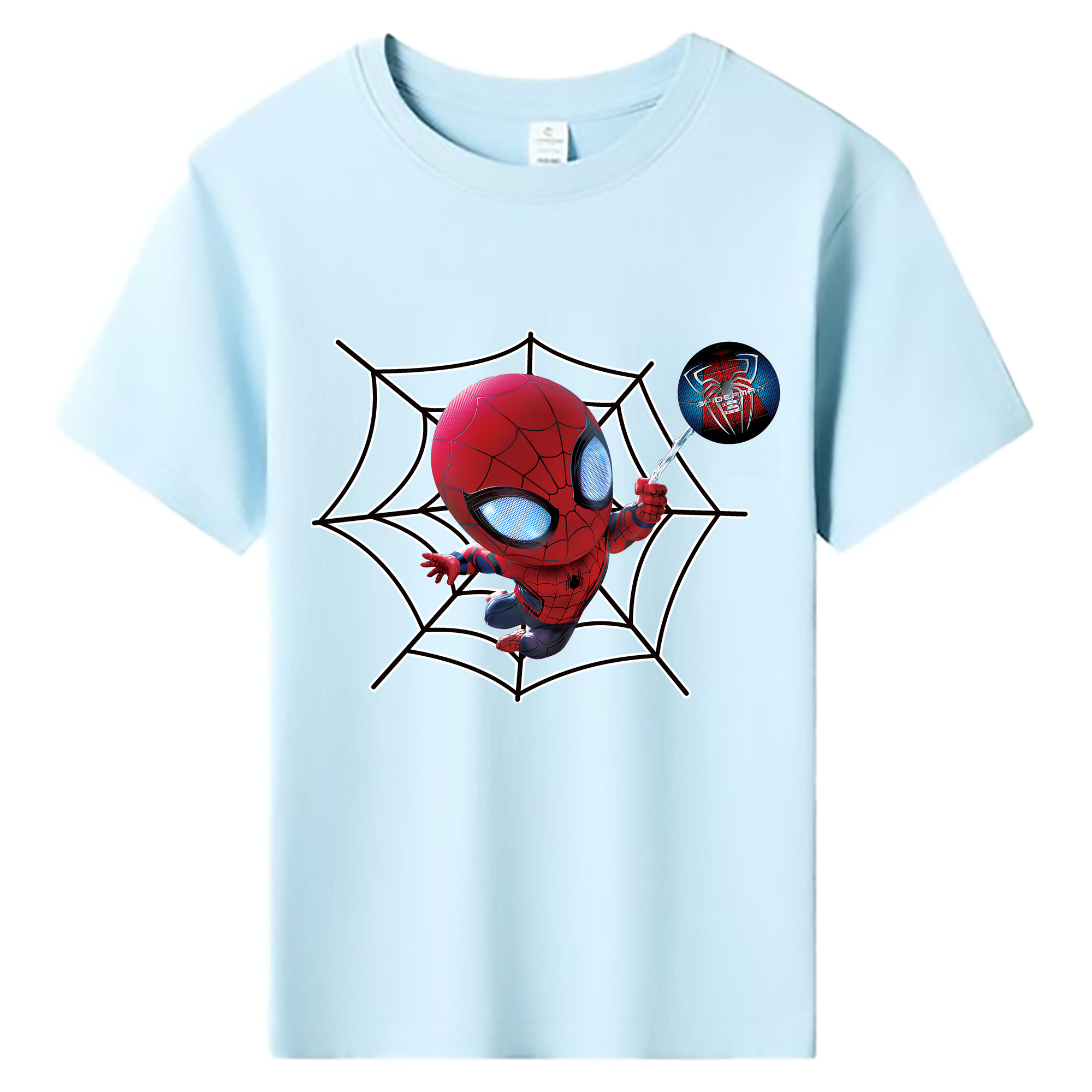 （画像用） Spider Man スパイダーマン 綿100％キッズTシャツ（フロントプリント）
